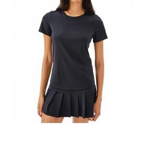 NEW LILLY PULITZER upf 50+ luxletic westley active tee in noir